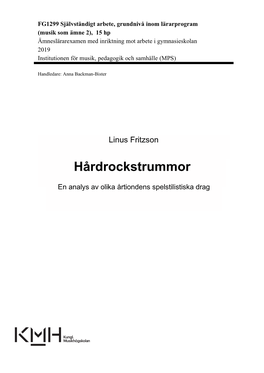 Hårdrockstrummor