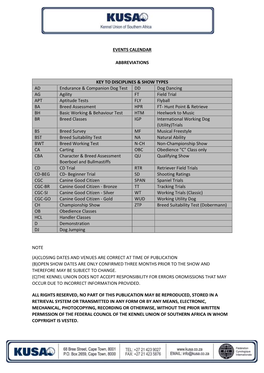 Abbreviation Descriptions