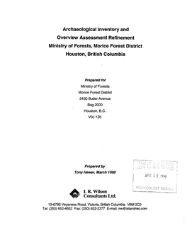 • I. R. Wilson Consultants Ltd