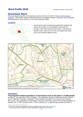 Ward Profile 2020 Haverstock Ward