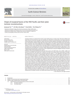 Origin of Marginal Basins of the NW Pacific and Their Plate Tectonic