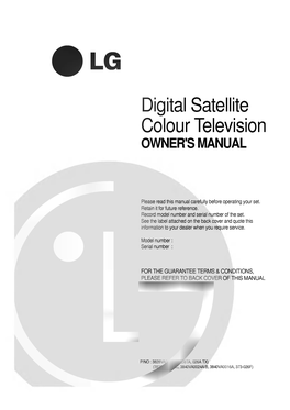 Digital Satellite Colour Television OWNER's MANUAL