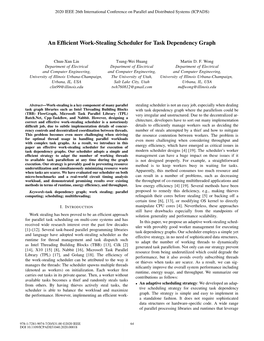 An Efficient Work-Stealing Scheduler for Task Dependency Graph