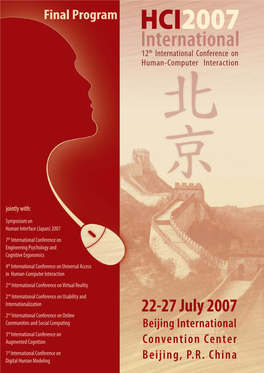 HCI2007 International 12Th International Conference on Human-Computer Interaction