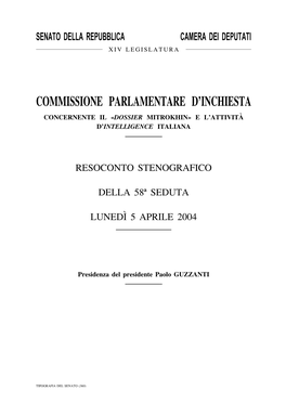 Commissione Parlamentare D'inchiesta