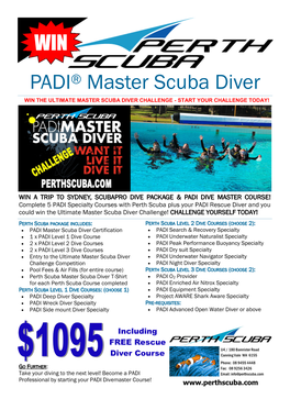 PADI® Master Scuba Diver