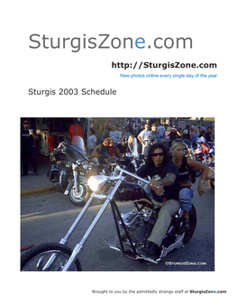 Free Sturgis 2003 Guide