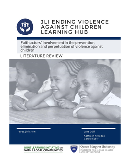 Joint Learning Initiative Eliminating Violence Against Children Hub Literature Review