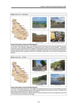 Chapter 6 Initial Environmental Examination (IEE) Route: Santa