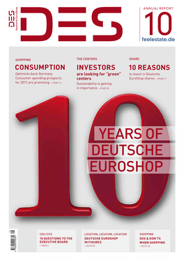 Annual Report 2010 Deutsche Euroshop AG