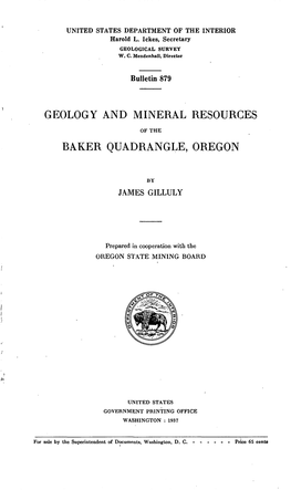 Geology and Mineral Resources