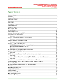 Table of Contents