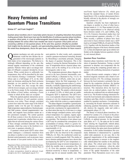 Heavy Fermions and Quantum Phase Transitions Qimiao Si and Frank Steglich
