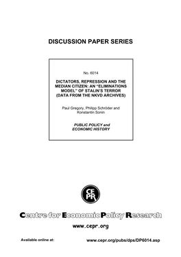 Discussion Paper Series