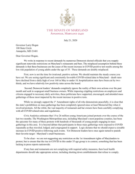 The Letter from the Senate Republican Caucus
