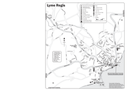 Lyme Regis 1 Dinosaurland Fossil Museum WC Toilets Marine Aquarium & Long Stay Car Parks 2 Cobb History Exhibition P S P Short Stay Car Parks R 3 Town Mill P I