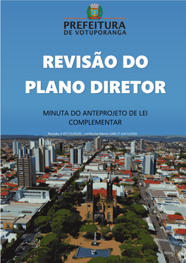 Revisão Do Plano Diretor