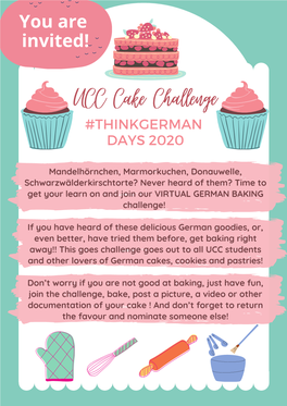 UCC Cake Challenge #THINKGERMAN DAYS 2020