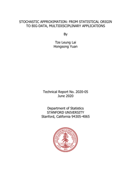 Stochastic Approximation: from Statistical Origin to Big-Data, Multidisciplinary Applications