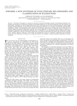 Towards a New Synthesis of Evolutionary Relationships and Classification of Scleractinia