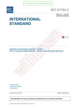 Iec 61784-3 ®