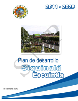 Plan De Desarrollo Municipal