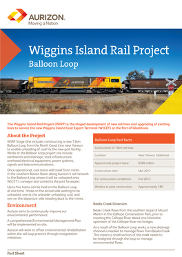 Wiggins Island Rail Project Balloon Loop