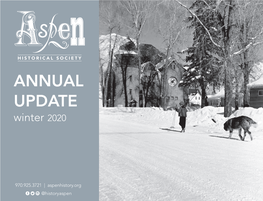 ANNUAL UPDATE Winter 2020