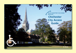 Chichester City Access Guide Chi Access Booklet Cover.Qxd:Layout 1 6/6/11 13:36 Page 2
