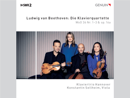 Ludwig Van Beethoven: Die Klavierquartette Woo 36 Nr