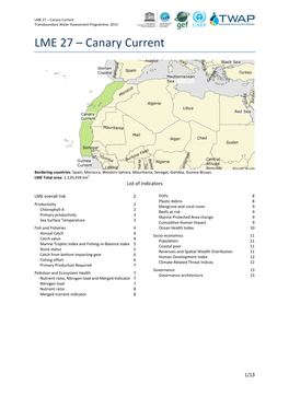 Canary Current Transboundary Water Assessment Programme, 2015