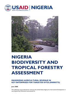 Nigeria Biodiversity and Tropical Forestry Assessment