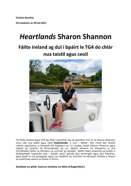 Heartlands Sharon Shannon Fáilte Ireland Ag Dul I Bpáirt Le TG4 Do Chlár Nua Taistil Agus Ceoil