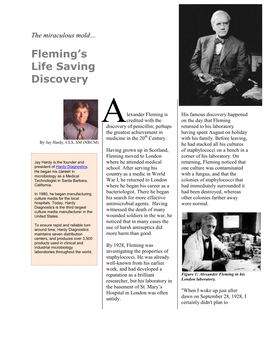 Alexander Fleming and the Discovery of Penicillin