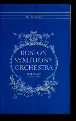 Boston Symphony Orchestra Concert Programs, Season 97, 1977-1978