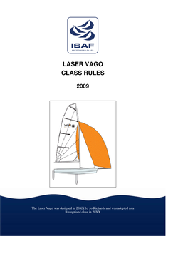 Laser Vago Class Rules