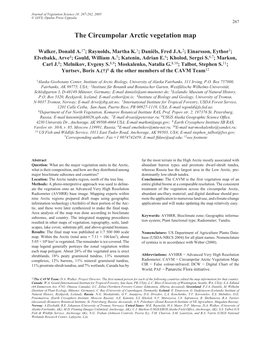 The Circumpolar Arctic Vegetation Map - 267