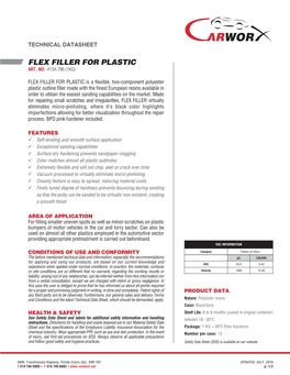 Flex Filler for Plastic Art