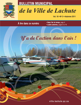 V-L Bulletin-Automne-2011 Layout 1