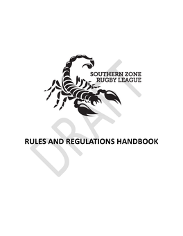 Rules and Regulations Handbook