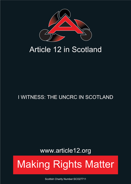 The Uncrc in Scotland