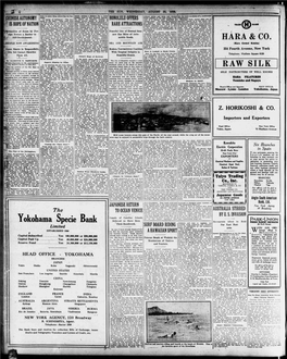 Yokohama Specie Bank Believed to Have Been Parjc'union Movements Afoot to Hold FOREIGN BANKING CORPORATION Breakers and Race in Together, the Thcir Handiwork