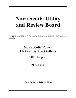 Nova Scotia Utility and Review Board