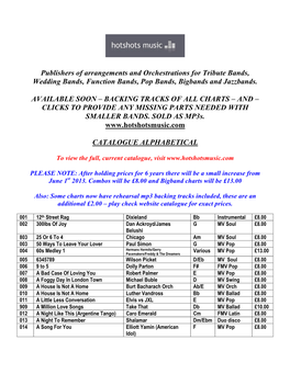 Catalogue Alphabetical June 2014
