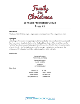 Johnson Production Group Press Kit