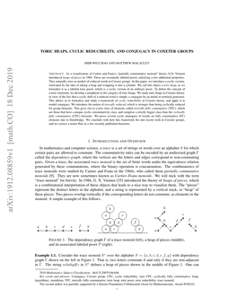 Toric Heaps, Cyclic Reducibility, and Conjugacy in Coxeter Groups 3