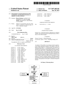 (12) United States Patent (10) Patent No.: US 7.873,482 B2 Stefanon Et Al