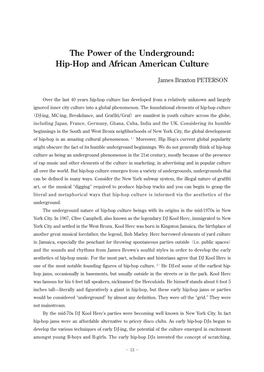 Hip-Hop and African American Culture