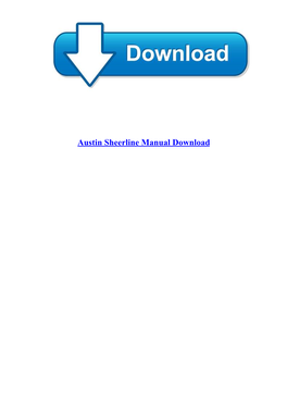 [Rar PDF] Austin Sheerline Manual