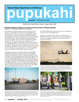 October Pupukahi 2015